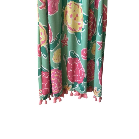 Simply Southern Tropical Tassel Dress On or Off Shoulder Size XXL - Picture 3 of 8